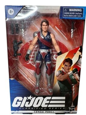 Hasbro G.I. Joe Classified Series Tomax Paoli Action Figure - Red, Navy, Silver